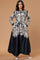 A95113 ABSTRACT PETAL MAXI DRESS