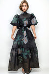 T2589 TIE BACK MAXI DRESS