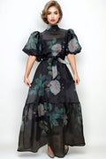 T2589 TIE BACK MAXI DRESS