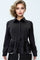 CH0099 COLLARED RUFFLE SWEATER TOP