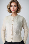 ZL005 ROUND NECK CARDIGAN SWEATER