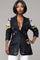 T2599 RUCHED SLEEVE BLAZER