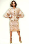 A94150 PUFF SLEEVE TOP/ SKIRT SET