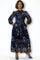 GF1273 TIERED TIE NECK MAXI DRESS