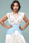 GF2574 BUTTERFLY LACE SLEEVELESS TOP
