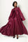 C3506 BEADED PETAL TIE NECK MAXI DRESS