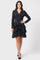 BL008 LAYERED V NECK BANDAGE DRESS