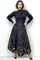 T2572 ORGANZA SWIRL SHEER MAXI SKIRT