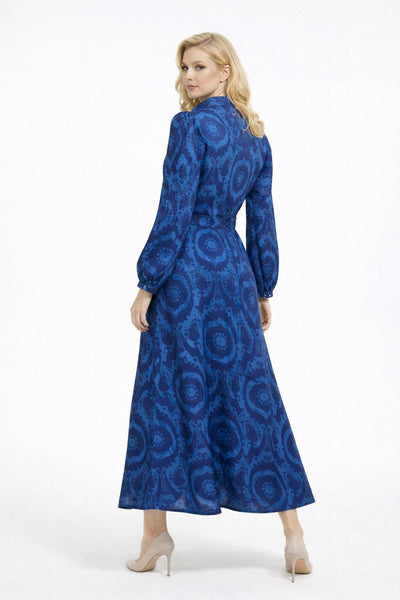 NY0032 ELEGANT FLAIR BELT DRESS