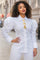 W6639 STATEMENT GOLD PINS COLLARED TOP