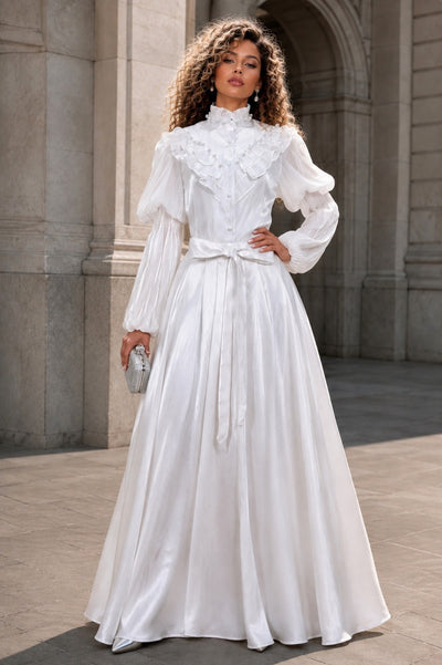 X8078 PEARL EMBELLISHED RUFFLE TOP