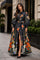 CH6773 BUTTERFLY BOTANICAL GARDEN MIKADO MAXI DRESS
