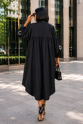 S8633 DRESS (BLK, LIME)