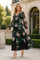 CH908AB VINTAGE ORGANZA ROSE GARDEN MAXI SKIRT SET