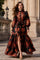 TL90221 PASILEY PRINT MIKADO MAXI DRESS