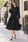 H5832 ROSE CARDIGAN SWEATER (BLK)