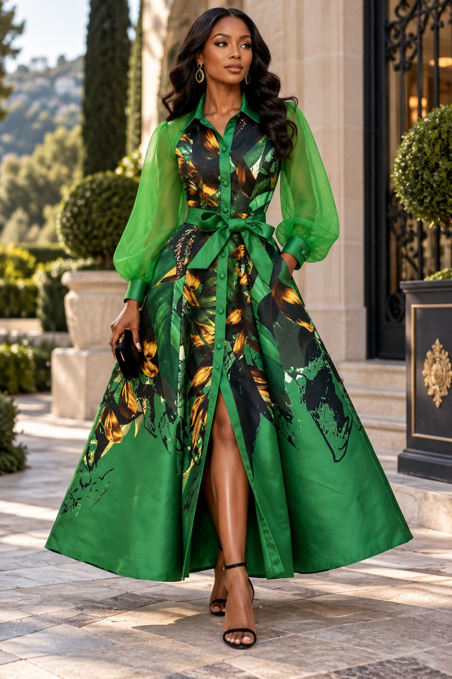 T260015 RAINFOREST MAXI DRESS
