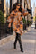 W856011 ABSTRACT PRINT SHIRT MINI DRESS