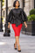 T2608 ROSE EMBOSSED PEMPLUM TOP