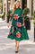 N2667 ROSE GARDEN BOUNCY CRINKLE MIDI DRESS