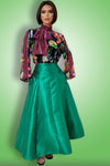 CH0049 SKIRT (GRN, BLK)