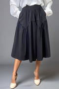 H5802 A-LINE FLARED MIDI SKIRT