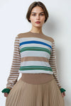 LS65012 STRIPED PULLOVER SWEATER