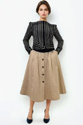 GF1103 BUTTON DOWN SKIRT