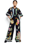 E73051 ROYAL PRINTED PANT SET