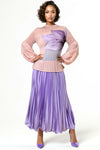 X7867 PLEATED SKIRT