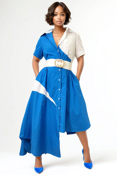 A94118 ASYMMETRICAL HEM DRESS (AKA, ZETA)