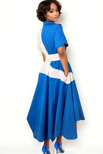 A94118 ASYMMETRICAL HEM DRESS (AKA, ZETA)