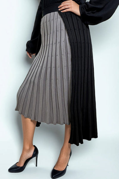 F1029 LAYERED KNIT SKIRT