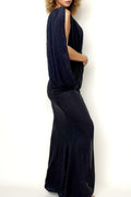 C1975 MAXI CAPE DRESS