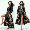 A95103 CHAIN PRINT BLAZER DRESS