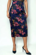 A90081 FLORAL SKIRT