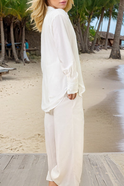 X7842 BEADED FLOWER PANT / TOP SET (L, XL, XXL)