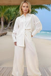 X7842 BEADED FLOWER PANT / TOP SET