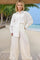 X7842 BEADED FLOWER PANT / TOP SET (L, XL, XXL)