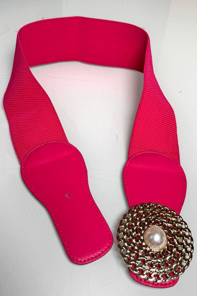 N8317A FAUX PEARL BELT (BLUE, PINK)
