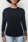 SK21084 CREW NECK  SWEATER (PUM, GREY)