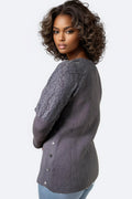 SK21087 LACE SHOULDER SWEATER (GREY, BLACK)