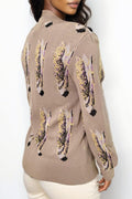 LS61027 CARDIGAN SWEATER (BLK, BEIGE)
