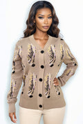 LS61027 CARDIGAN SWEATER (BLK, BEIGE)