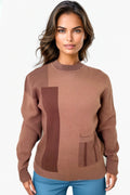 SK21131 PULLOVER SWEATER (BLK, BRN, WHT)