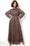 E7208 PLEATED MAXI DRESS