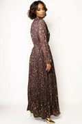 E7208 PLEATED MAXI DRESS