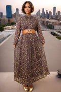 E7208 PLEATED MAXI DRESS