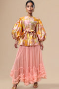 NY0009 TULLE RUFFLE SKIRT (PINK, BLK)