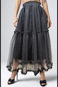 NY0011 TULLE RUFFLE SKIRT